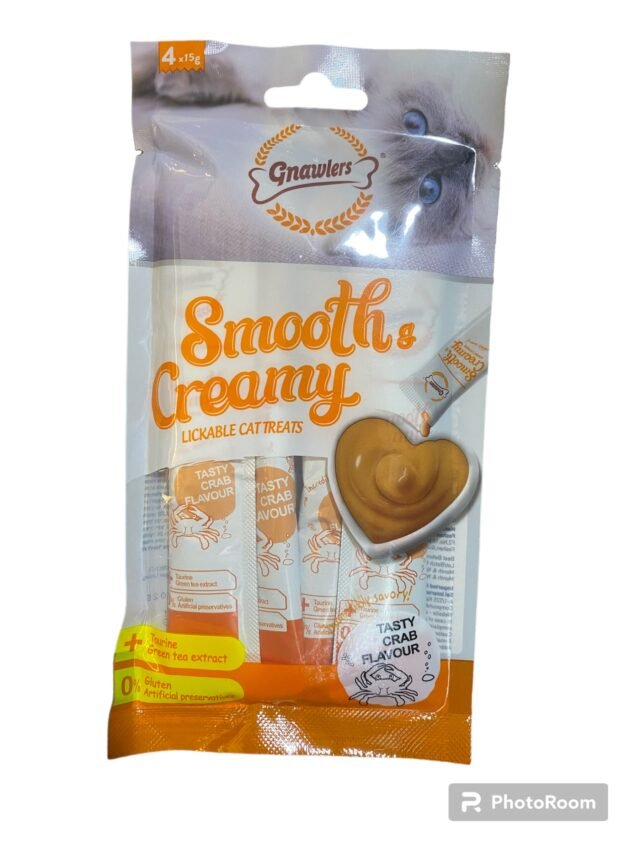 smooth and creamy lickable cat treats