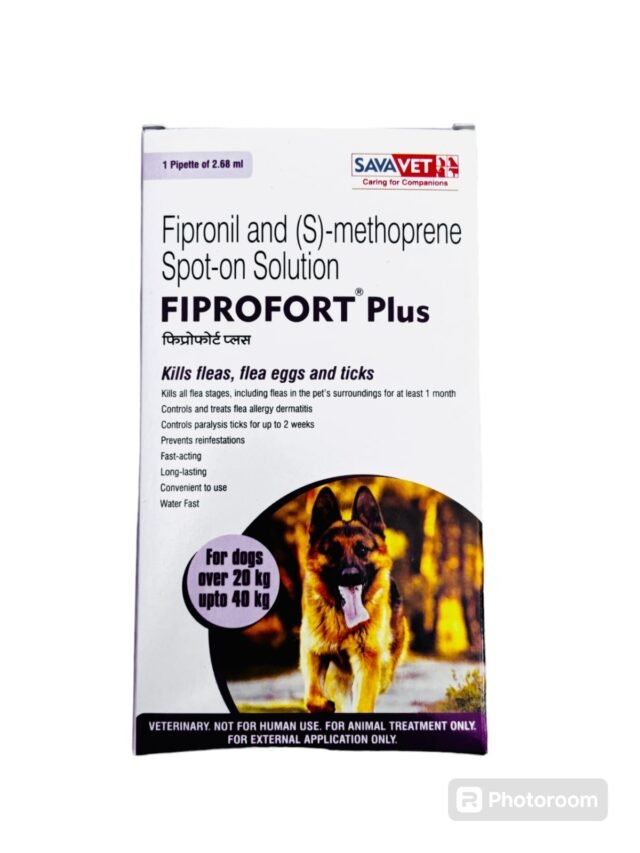 Fiprofort Plus (20 to 40kg): Effective Ectoparasiticide for Pets