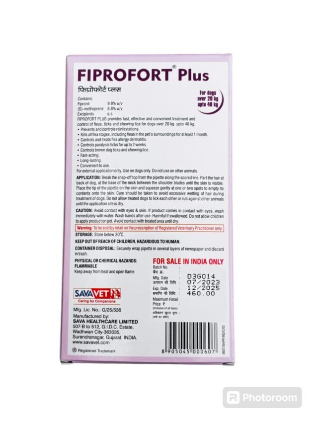 fiprofort plus (20 to 40kg)